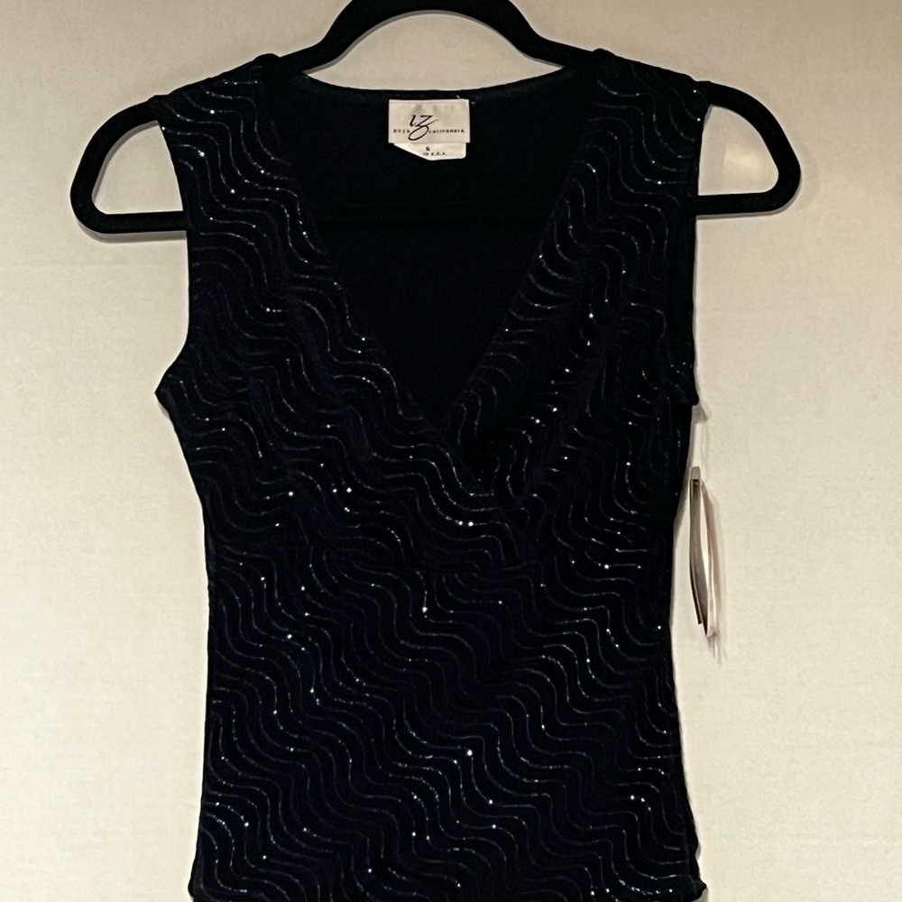 Blue Sleeveless top with